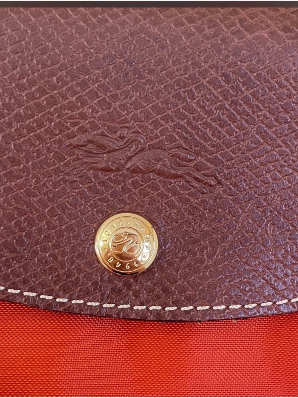 Longchamp Le pliage Medium Burnt Orange Tote *used once* - Picture 2 of 4